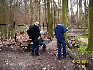 Onderhoud aan de skelterbaan